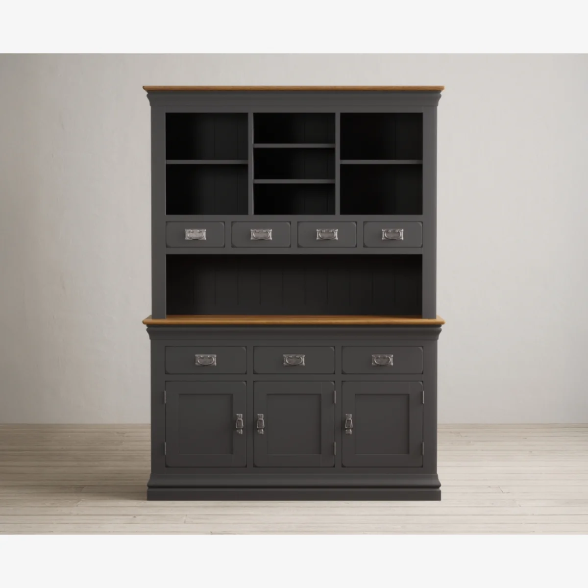 Charwood Oak and Charcoal Painted Large Dresser – image 1
