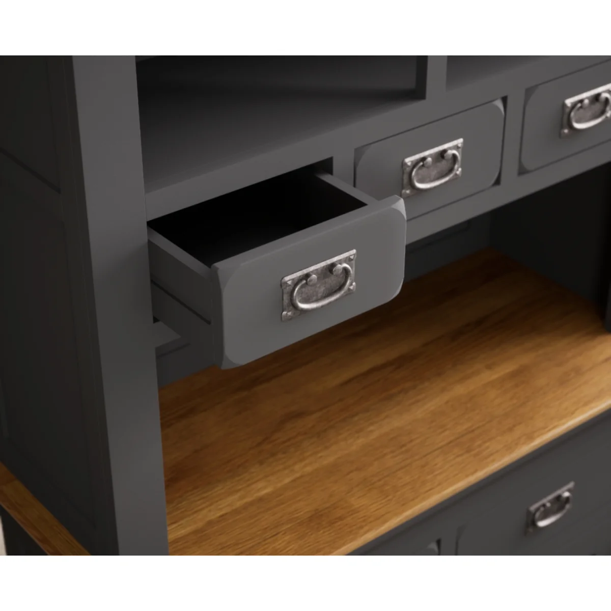 Charwood Oak and Charcoal Painted Small Dresser – image 4