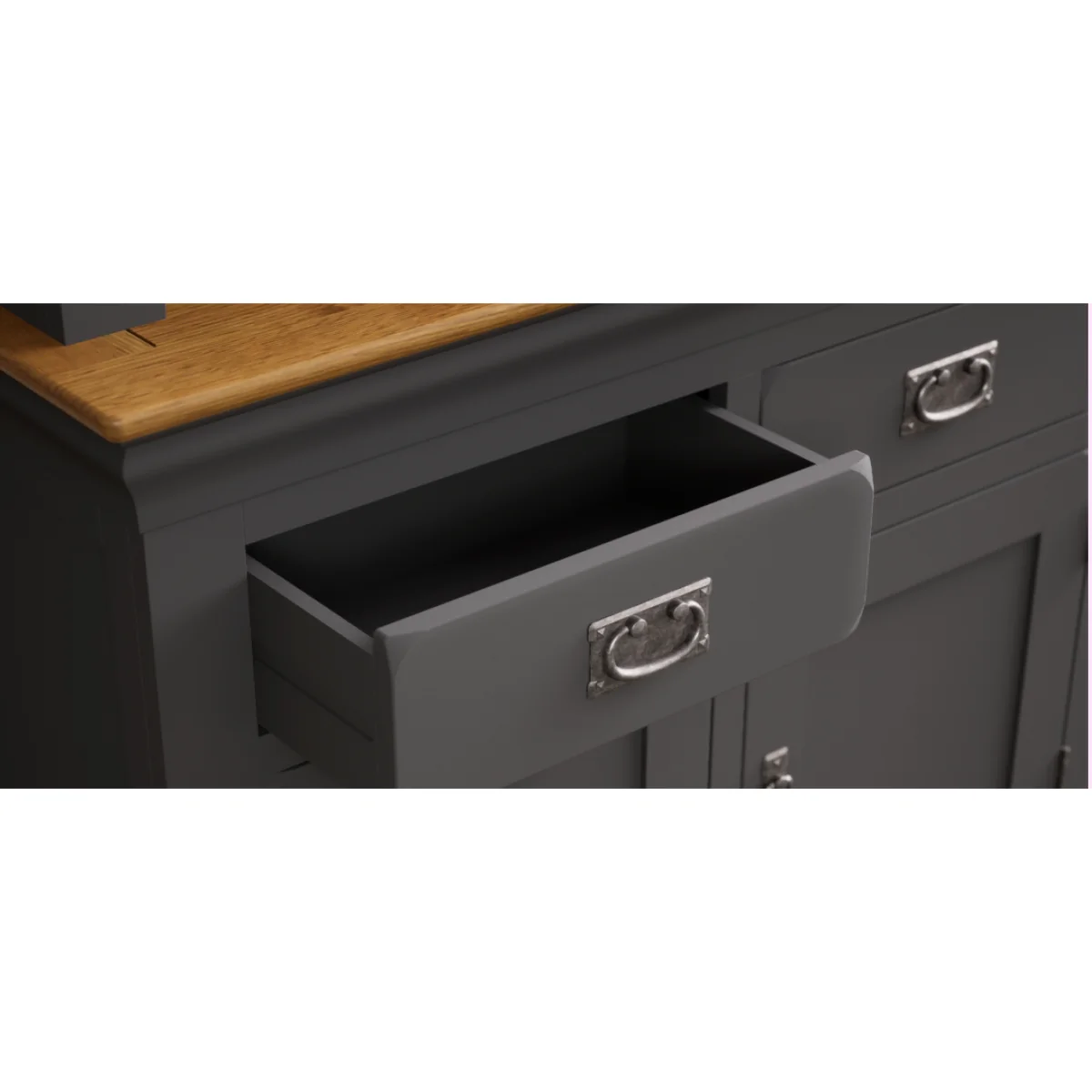 Charwood Oak and Charcoal Painted Small Dresser – image 10