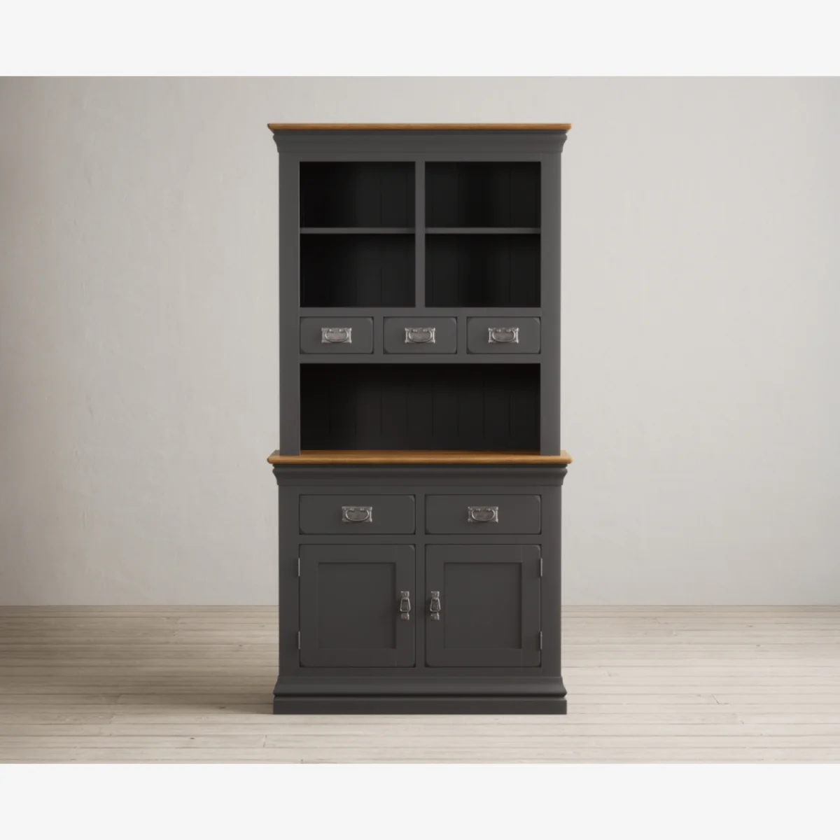 Charwood Oak and Charcoal Painted Small Dresser – image 1