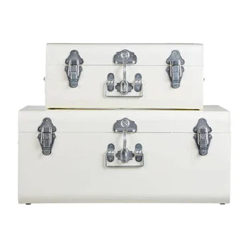 Set of Two Storage Trunks - Ivory – image 1