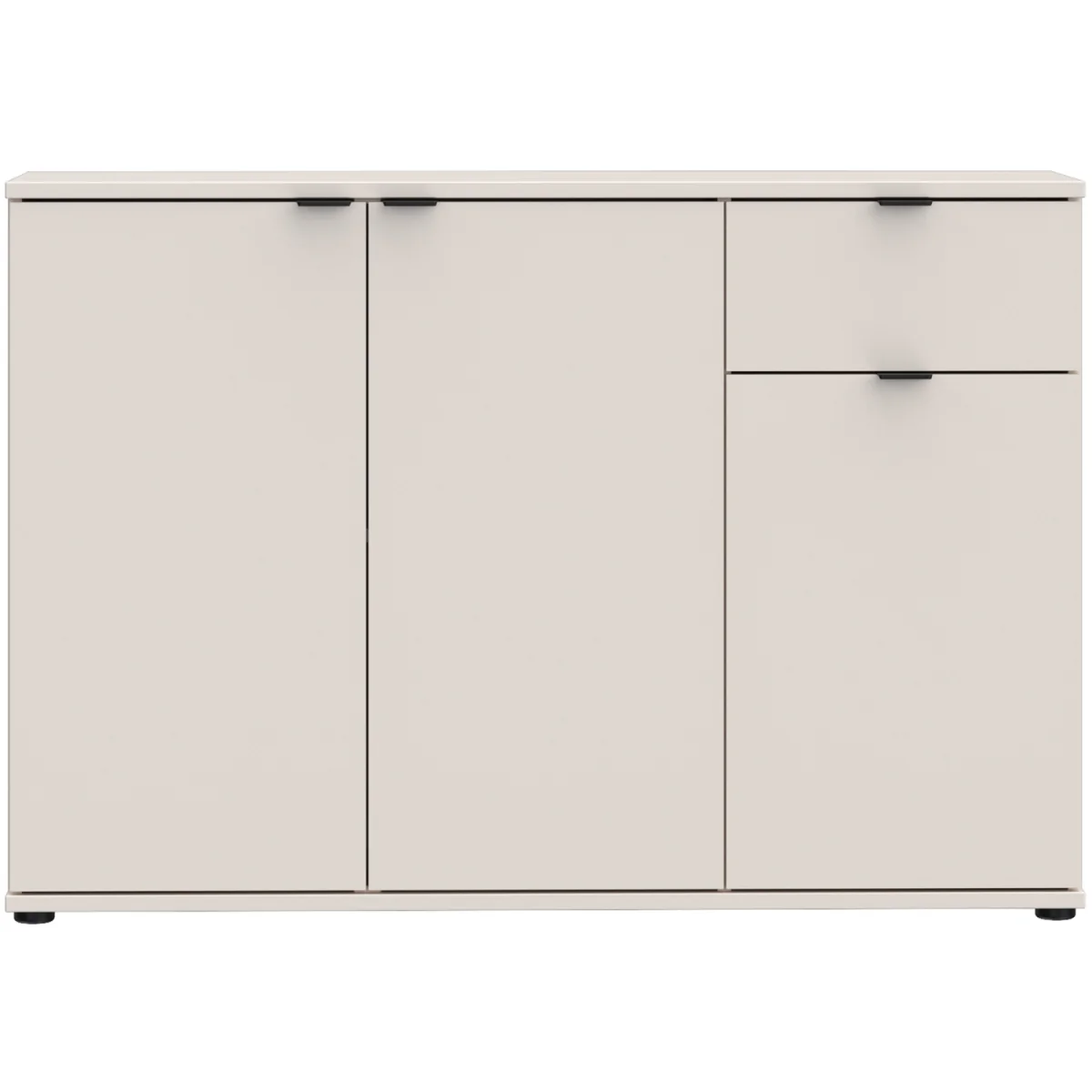 Ganymede Wide 3 Door Cupboard with Drawer - Terracotta – image 4
