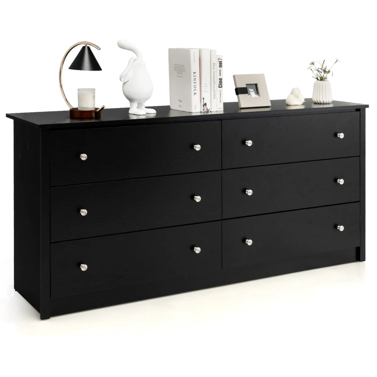 Modern Floor Cabinet with Drawers - Black – image 2