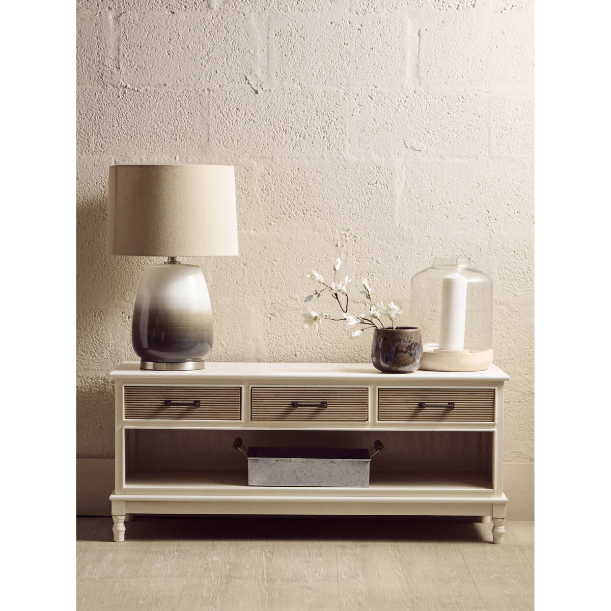 Heritage 3 Drawer White Cabinet - White – image 3