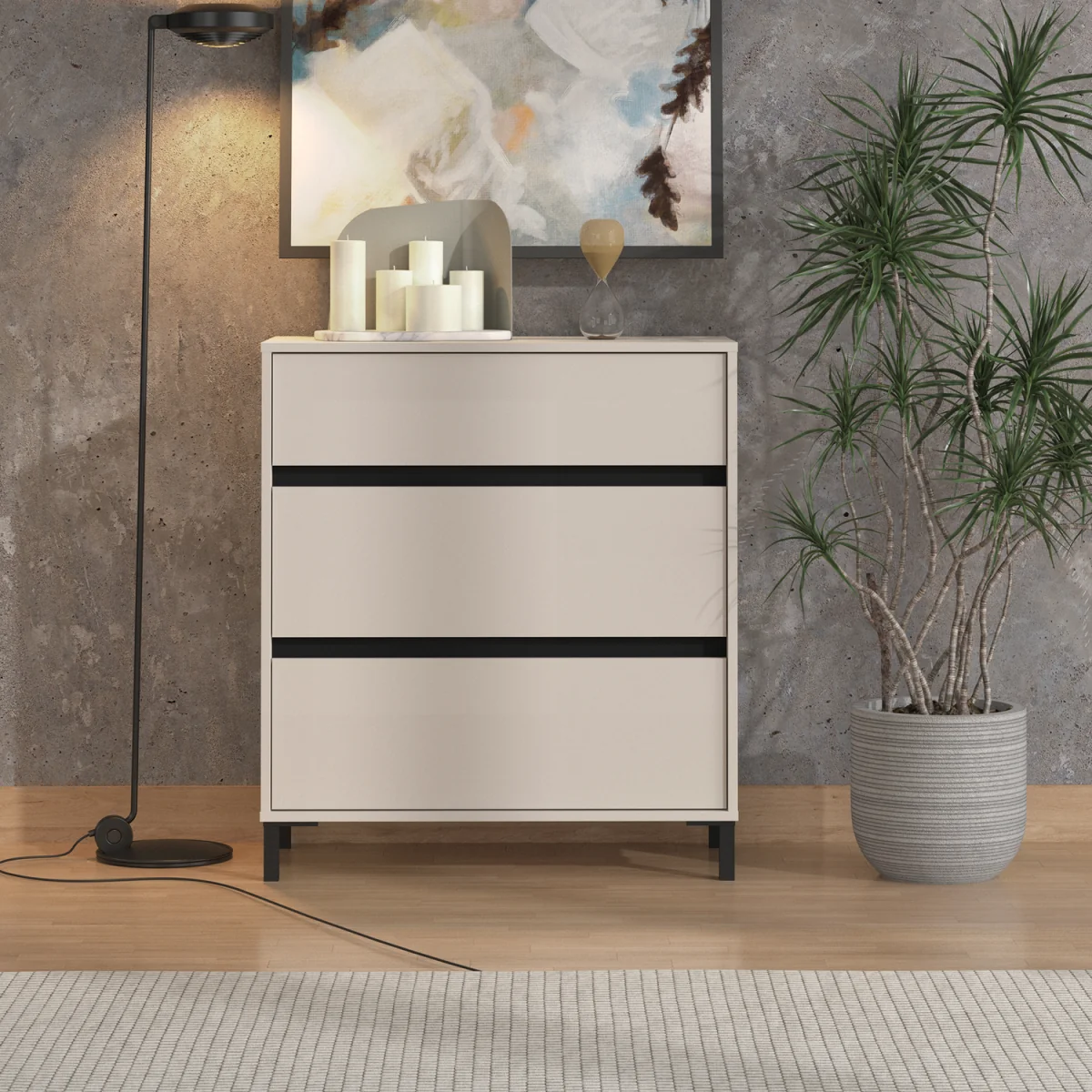 MARRON Cabinet 80, Cashmere/Black - Natural – image 6