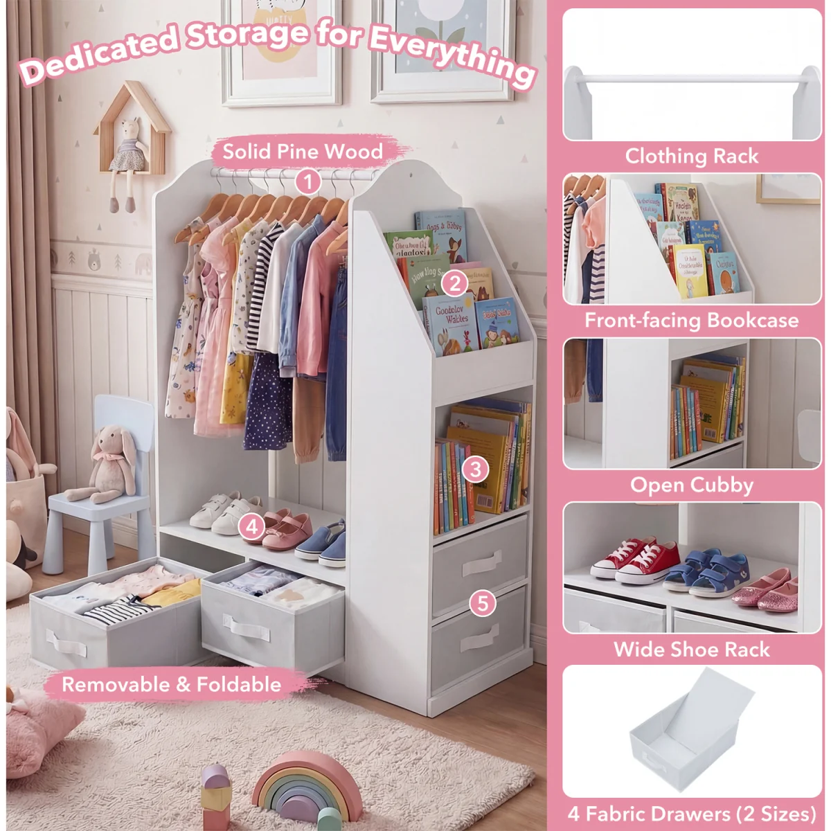 Kids Dress Up Storage Cabinet – image 11