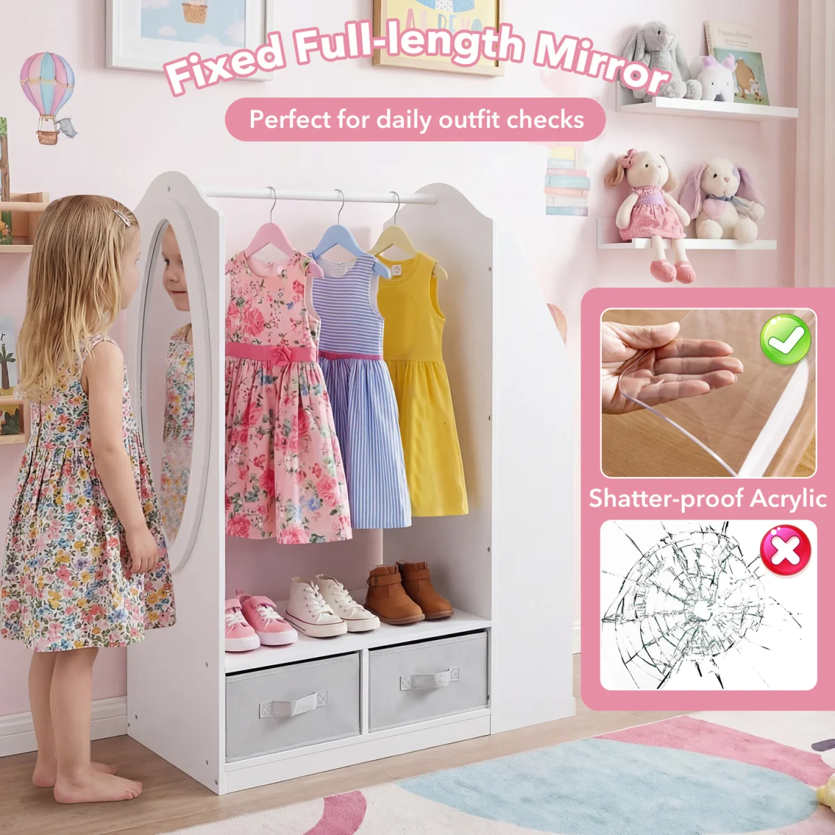 Kids Dress Up Storage Cabinet – image 10