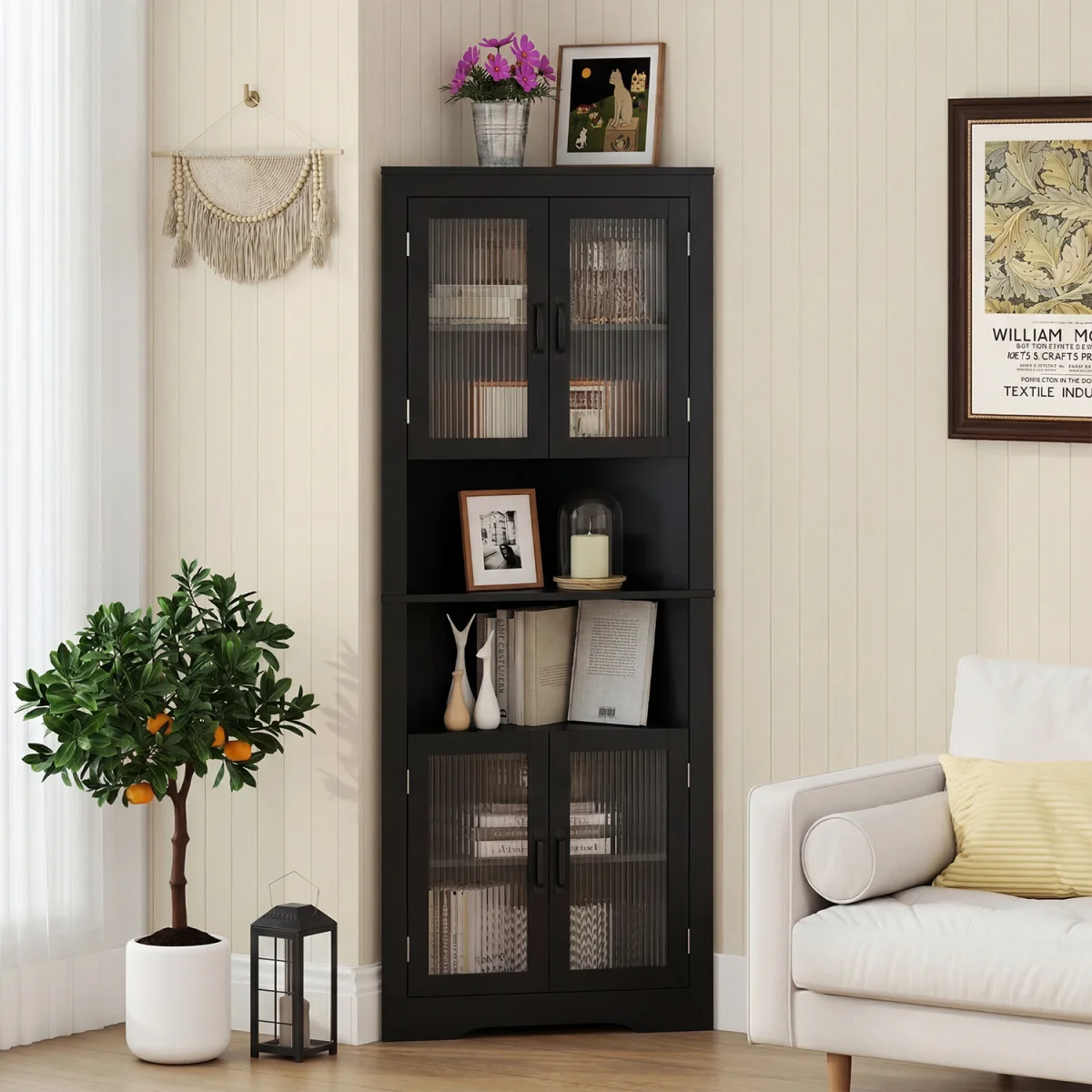 6-Tier Corner Storage Cabinet – image 4
