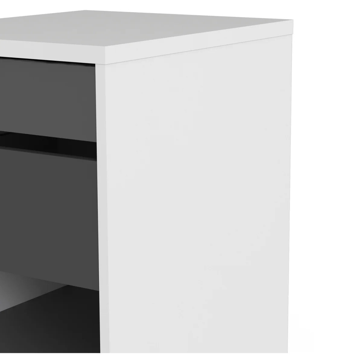 Function Plus Mobile File Cabinet 2 Drawers 1 Shelf - White – image 7