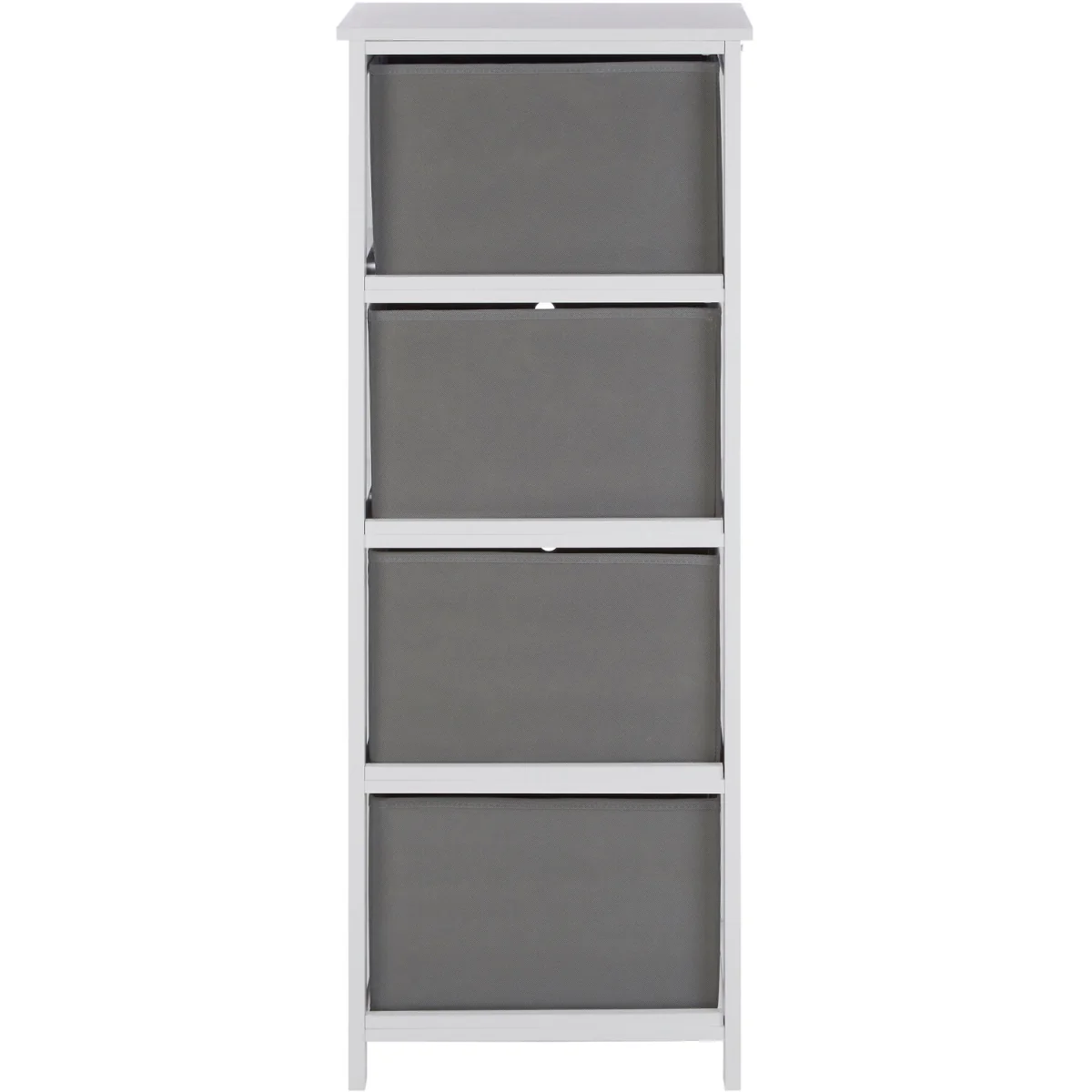 Lindo 4 Grey Fabric Drawers Cabinet - Grey – image 2
