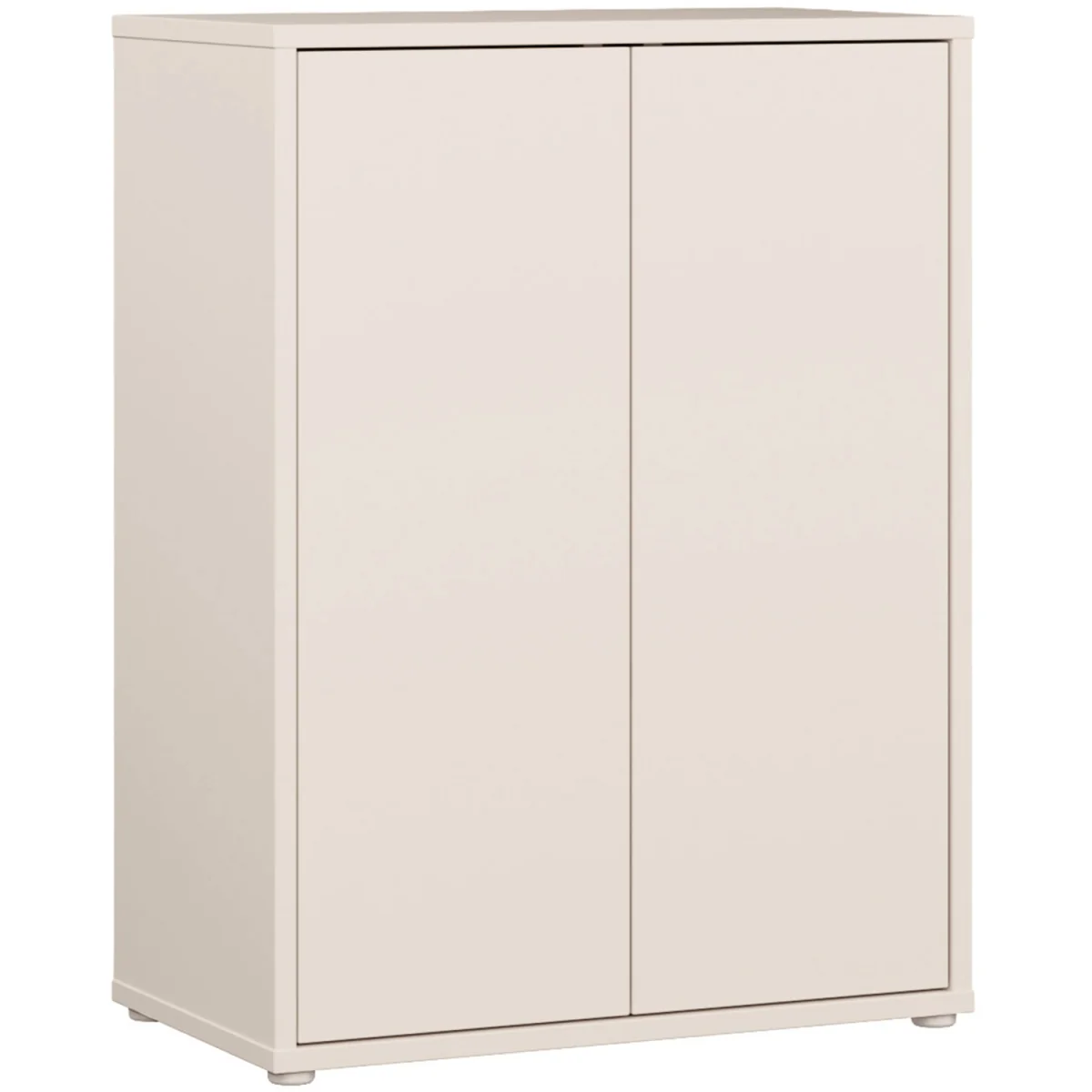 Alice Springs Tall 2 Door Cabinet with Push-Open Doors in Light Grey - Taupe – image 13