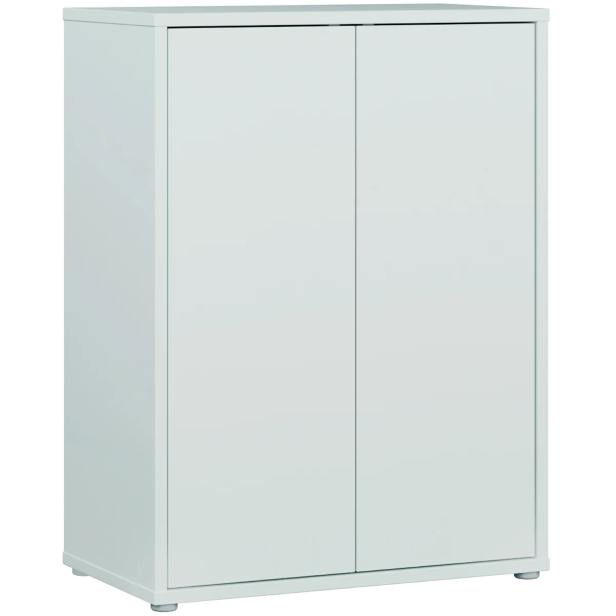 Alice Springs Tall 2 Door Cabinet with Push-Open Doors in Light Grey - Taupe – image 4
