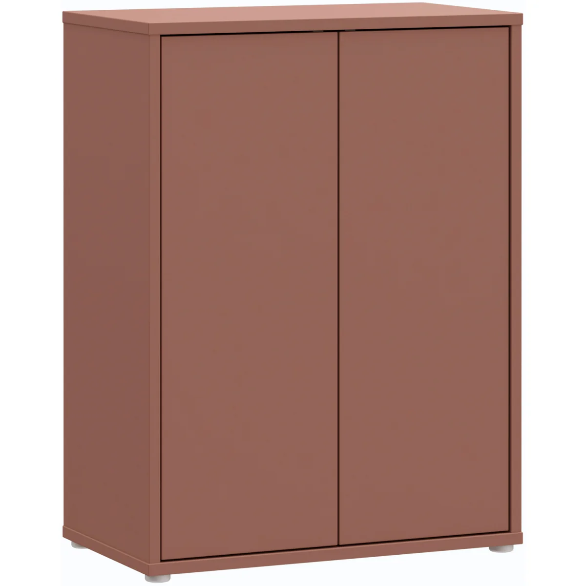 Alice Springs Tall 2 Door Cabinet with Push-Open Doors in Light Grey - Taupe – image 31
