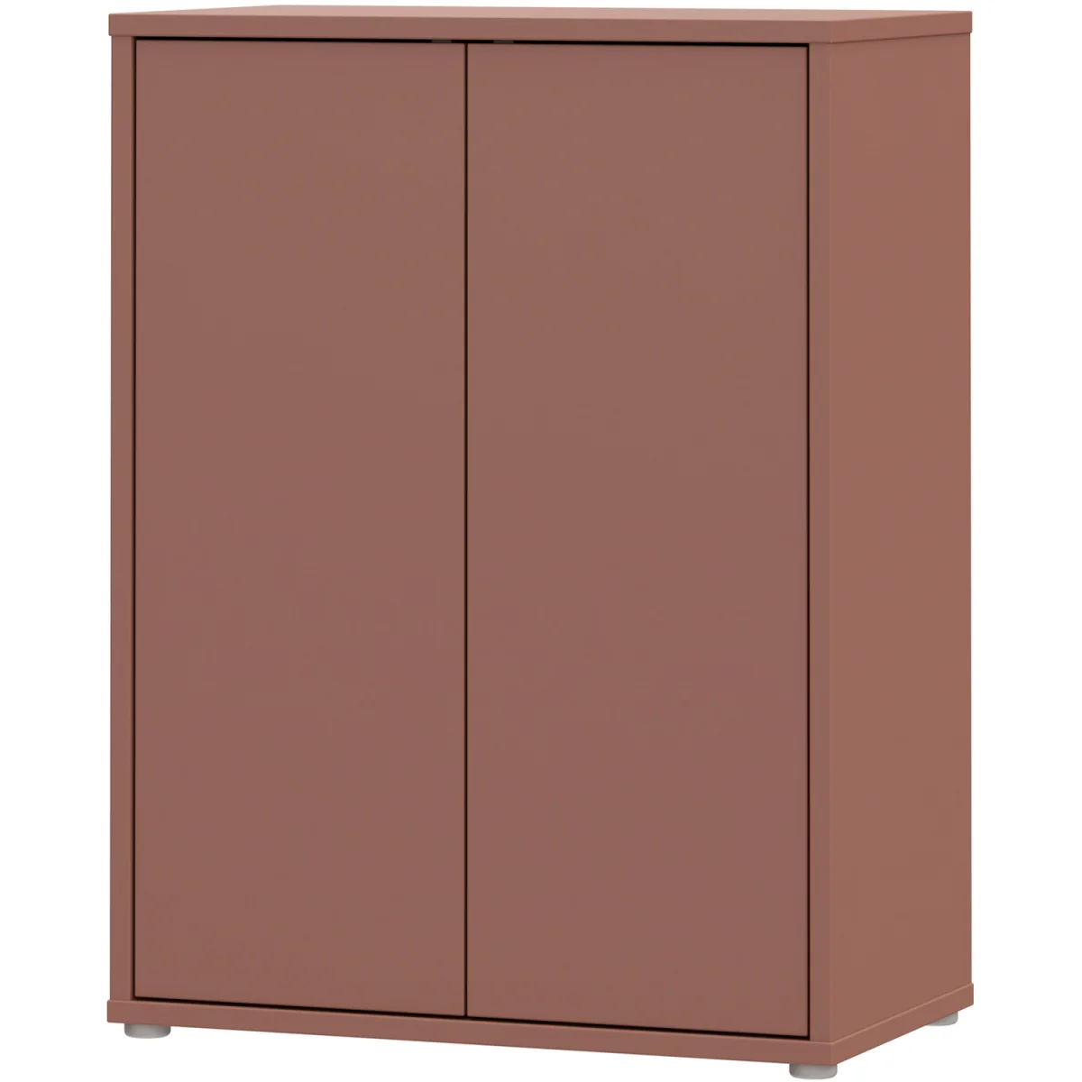 Alice Springs Tall 2 Door Cabinet with Push-Open Doors in Light Grey - Taupe – image 33