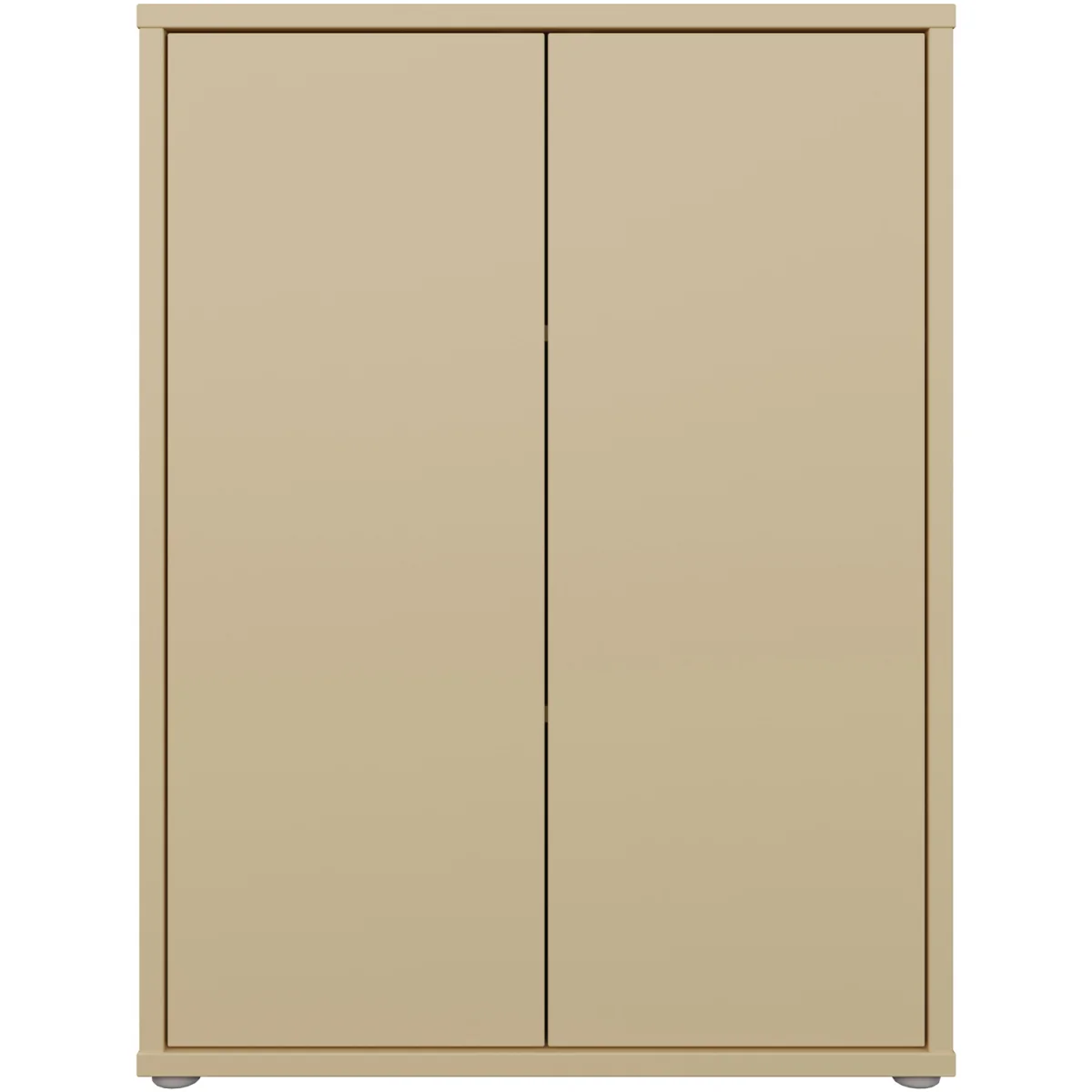 Alice Springs Tall 2 Door Cabinet with Push-Open Doors in Light Grey - Taupe – image 36