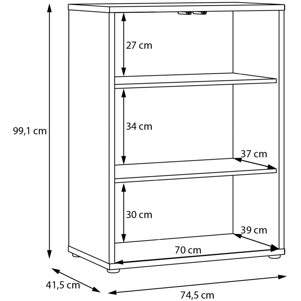 Alice Springs Tall 2 Door Cabinet with Push-Open Doors in Light Grey - Taupe – image 42