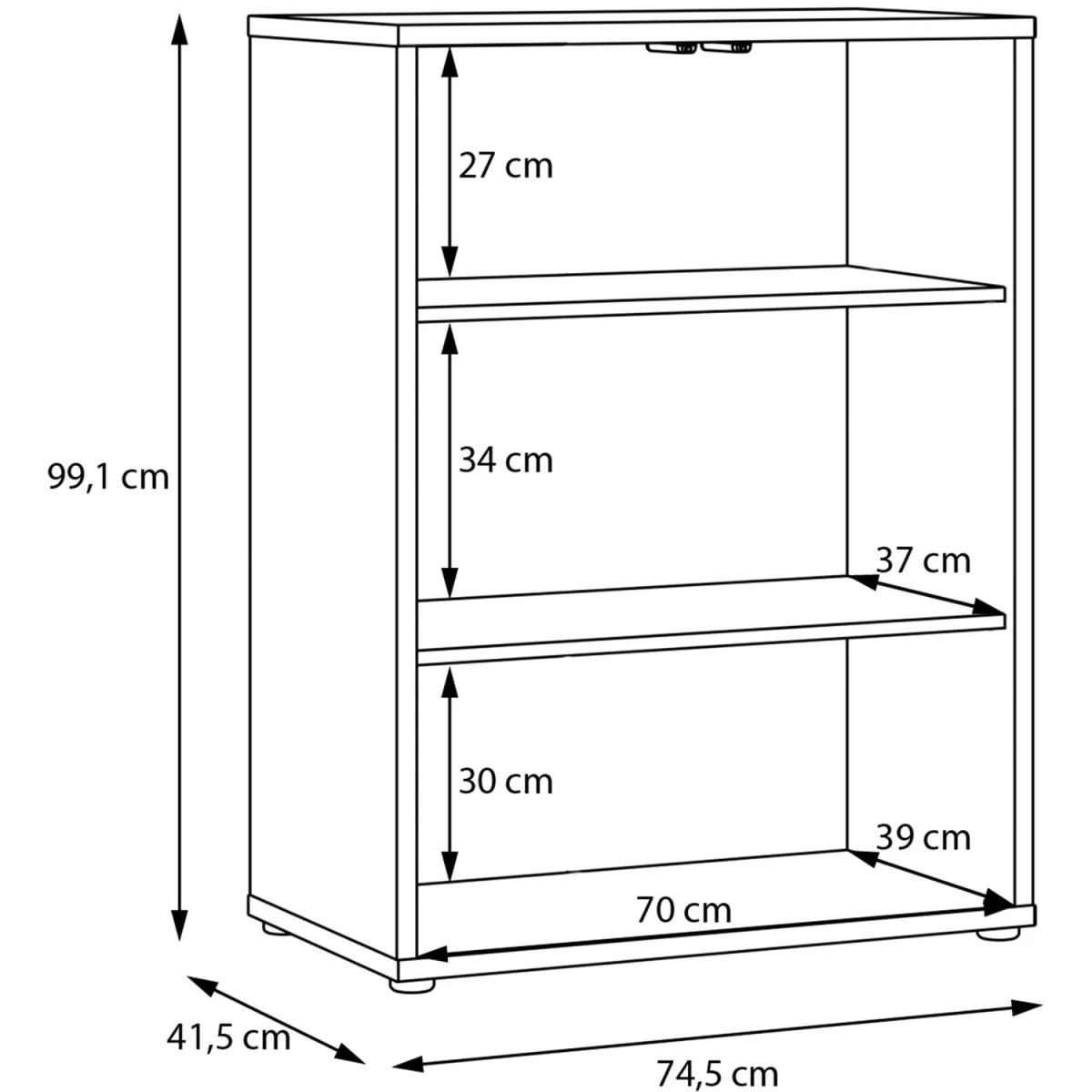 Alice Springs Tall 2 Door Cabinet with Push-Open Doors in Light Grey - Taupe – image 43