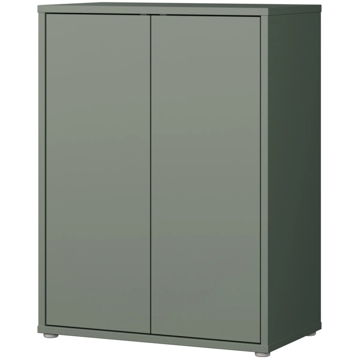 Alice Springs Tall 2 Door Cabinet with Push-Open Doors in Light Grey - Taupe – image 9