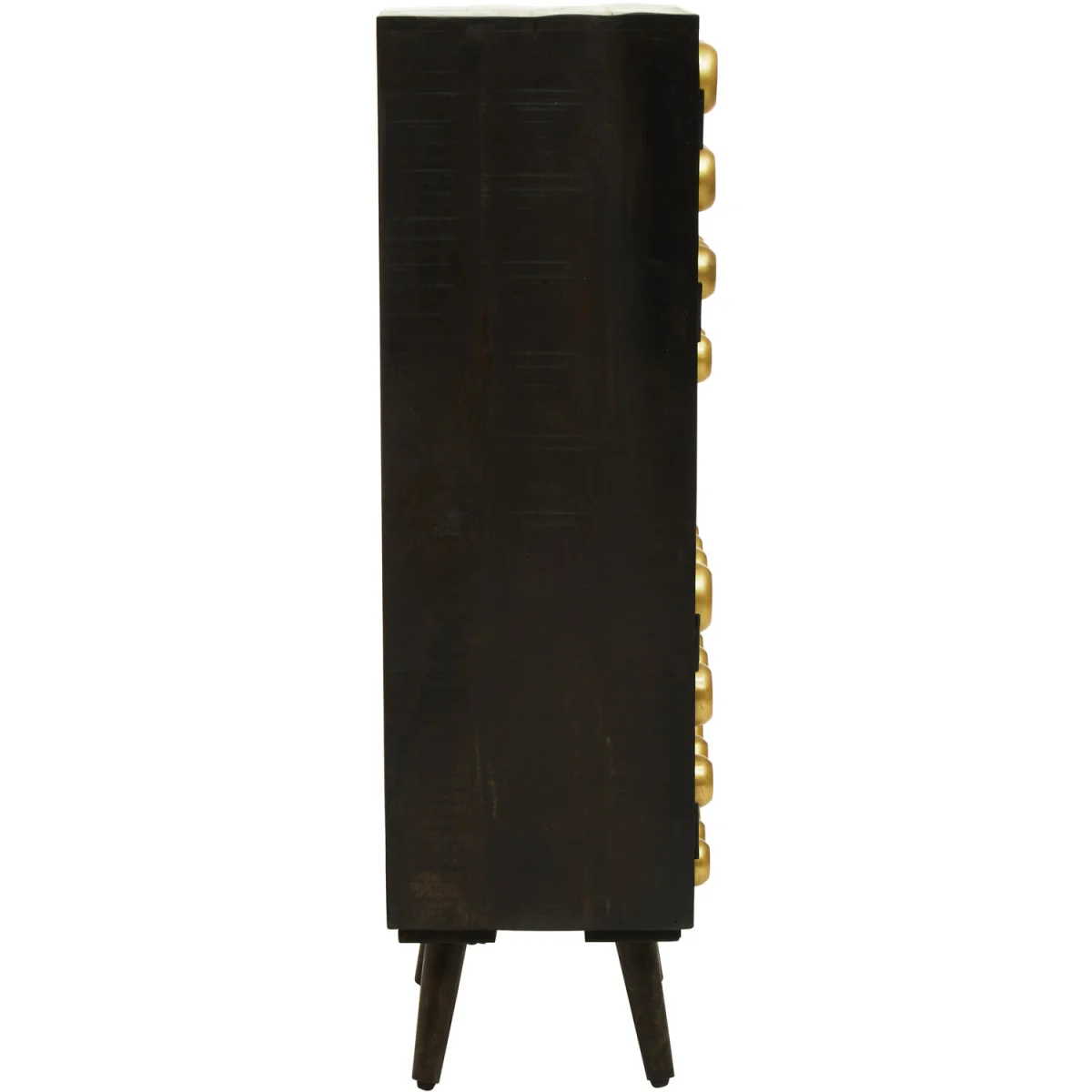 Arti Mango Wood Two Door Tall Cabinet - Gold – image 3