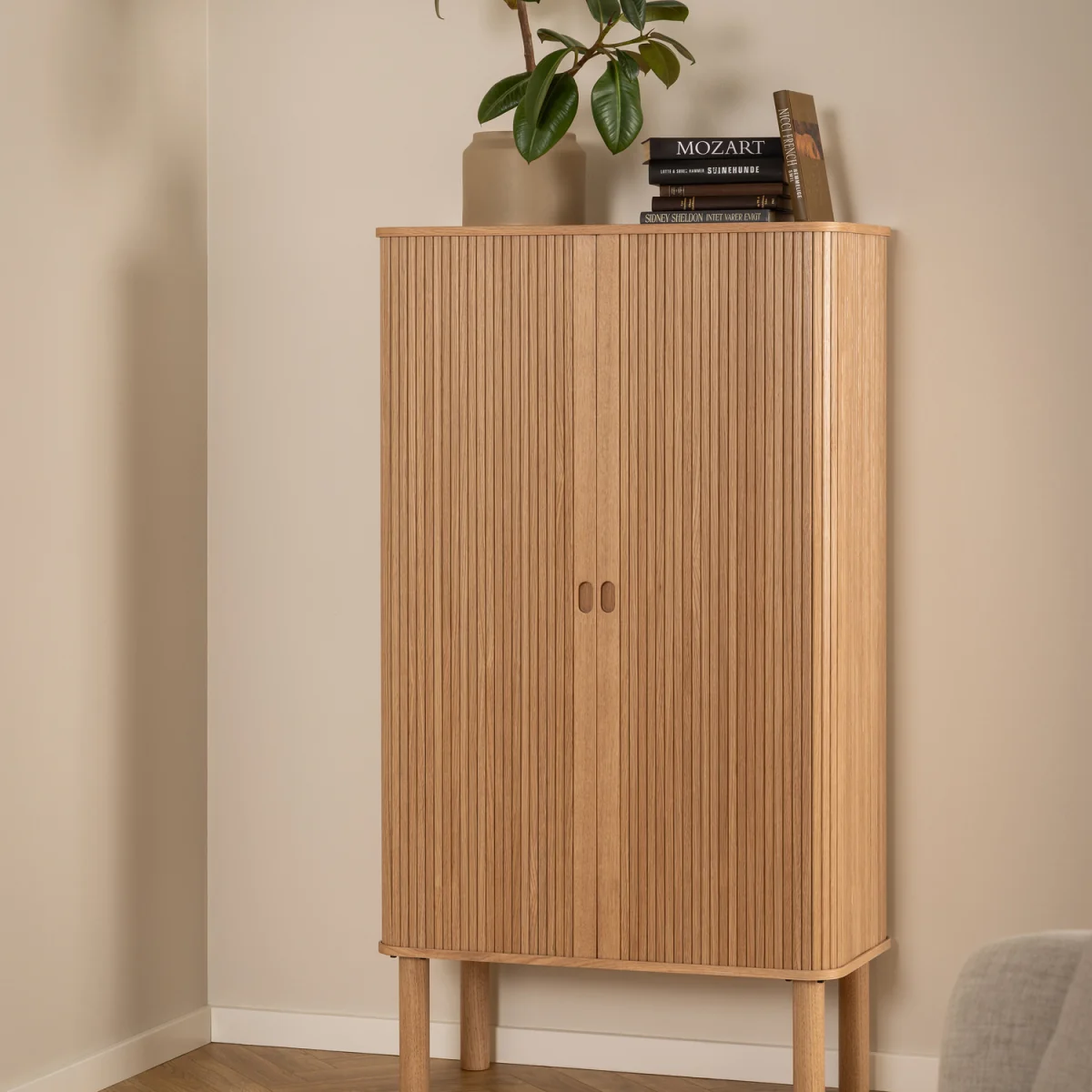 Langley Cabinet in Oak - Oak – image 2