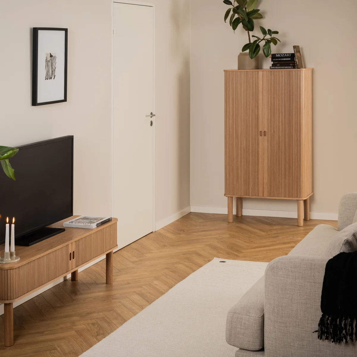 Langley Cabinet in Oak - Oak – image 5