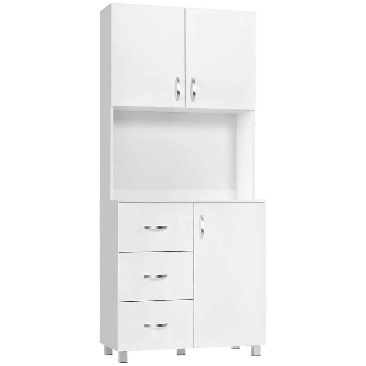 Dika Tall White Kitchen Storage Cabinet 183.5 cm – image 3