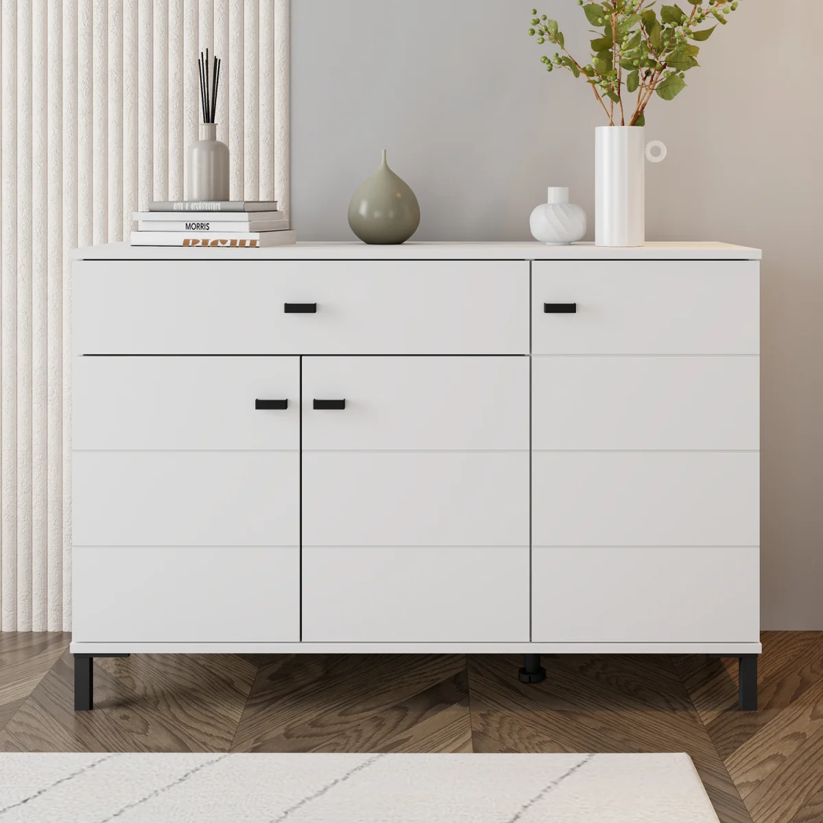 SALAMIS Cabinet 115, Opaque White - Cashmere – image 2