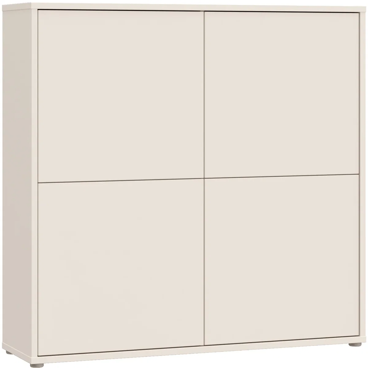 Alice Springs 4 Door Storage Cabinet with Push-Open Doors in Sand - Butter Yellow – image 3