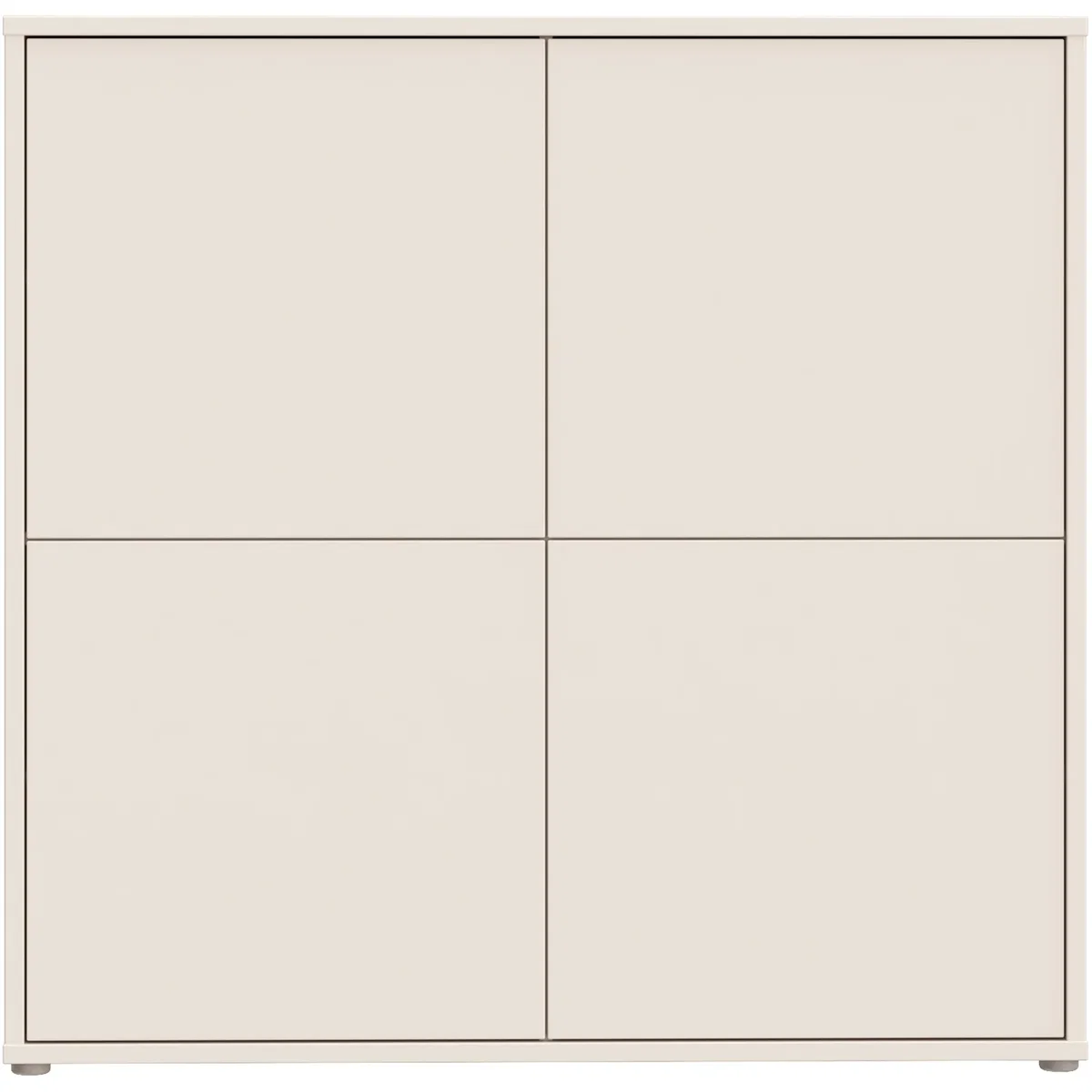 Alice Springs 4 Door Storage Cabinet with Push-Open Doors in Sand - Butter Yellow – image 4