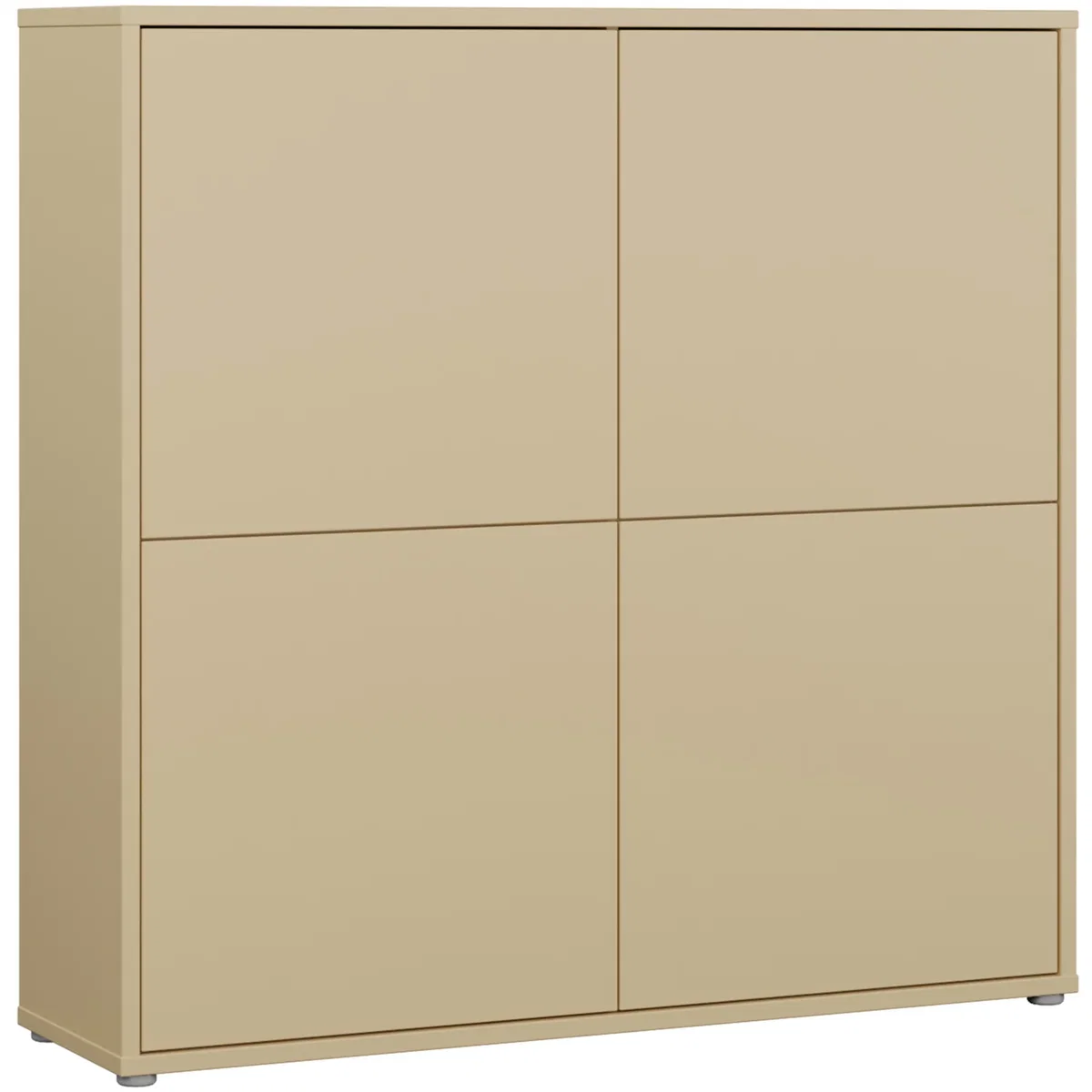 Alice Springs 4 Door Storage Cabinet with Push-Open Doors in Sand - Butter Yellow – image 37