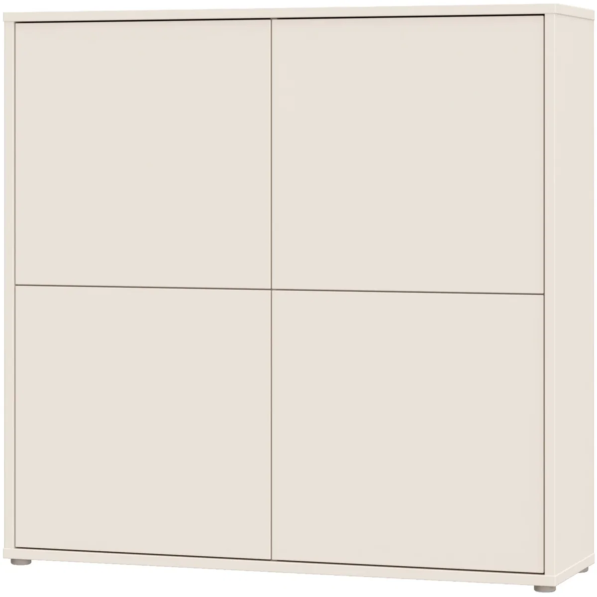 Alice Springs 4 Door Storage Cabinet with Push-Open Doors in Sand - Butter Yellow – image 5