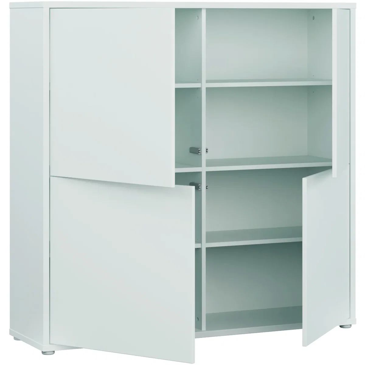 Alice Springs 4 Door Storage Cabinet with Push-Open Doors in Sand - Butter Yellow – image 44