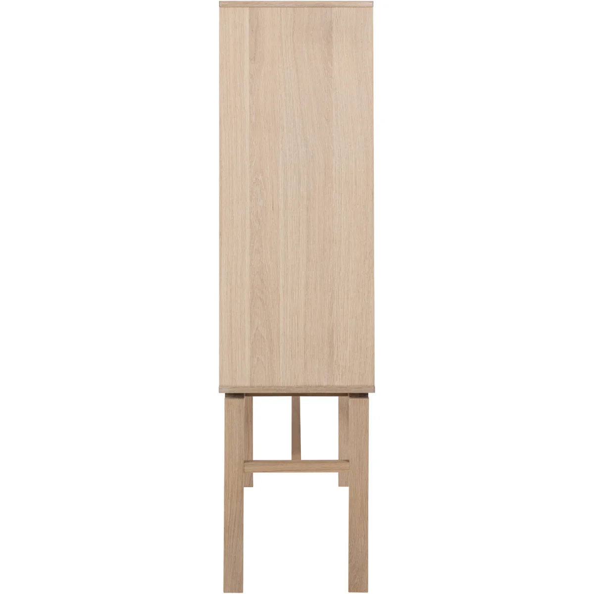 Linley Cabinet with 2 Doors and 4 Shelves in White Oak - White Oak – image 4