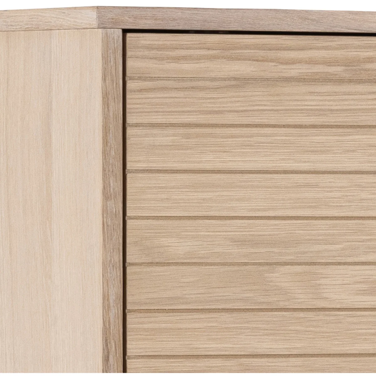 Linley Cabinet with 2 Doors and 4 Shelves in White Oak - White Oak – image 7