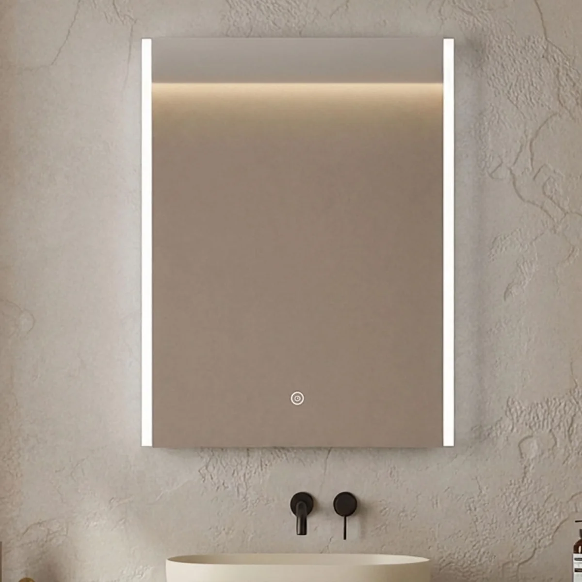Balterley Rectangular 1 Door Touch Sensor Mirror Cabinet - Silver - Chrome – image 7
