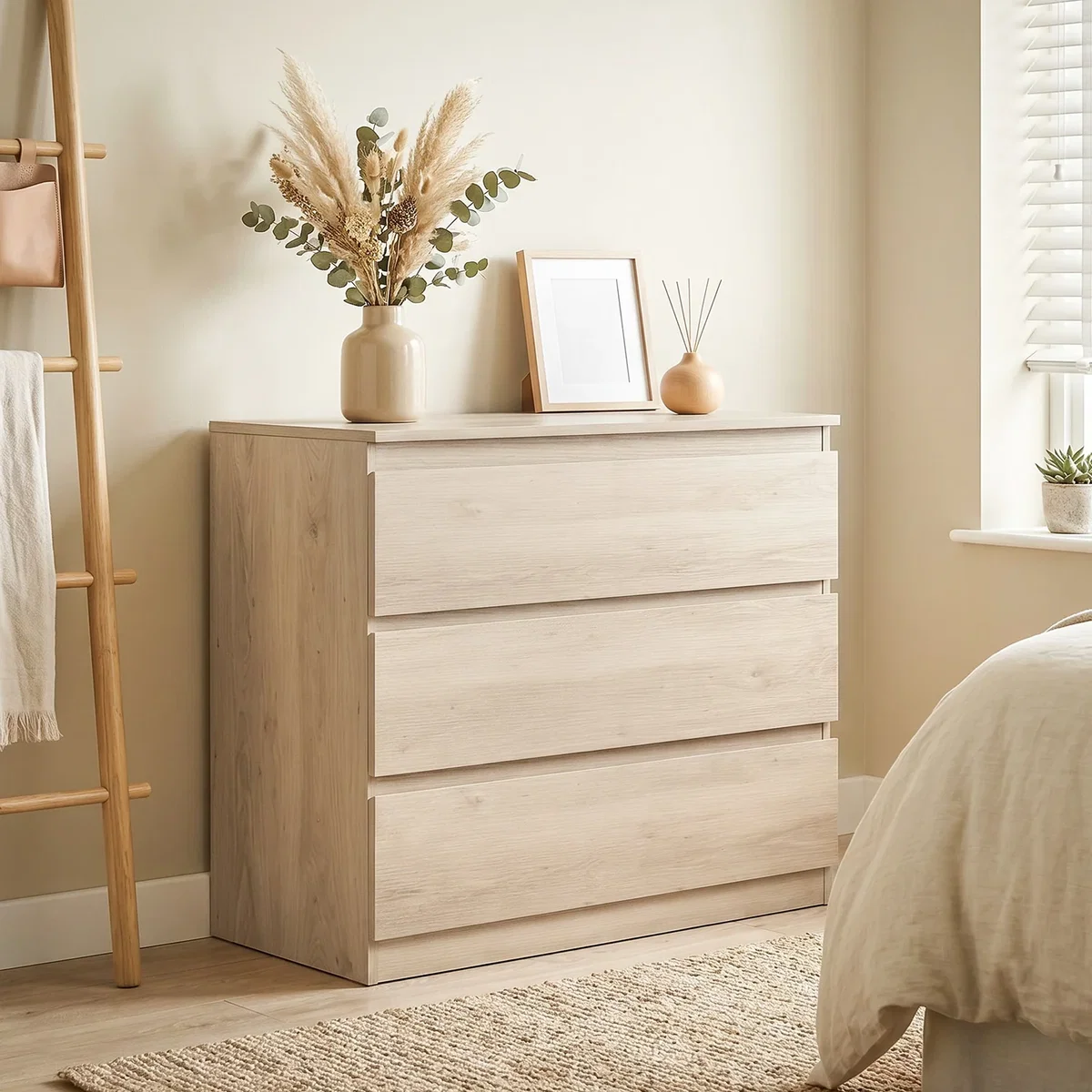 HOMCOM Chest of Drawers, Drawer Storage Cabinet - Oak – image 1