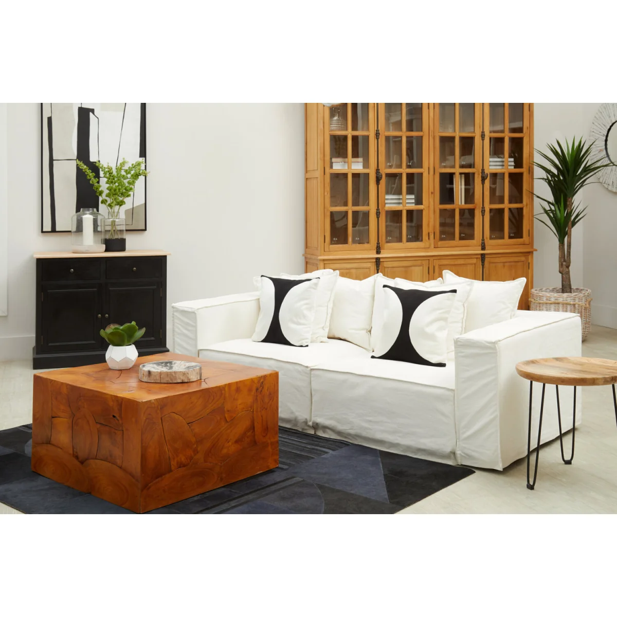 Lyon Natural Oak Wood Large Cabinet – image 3