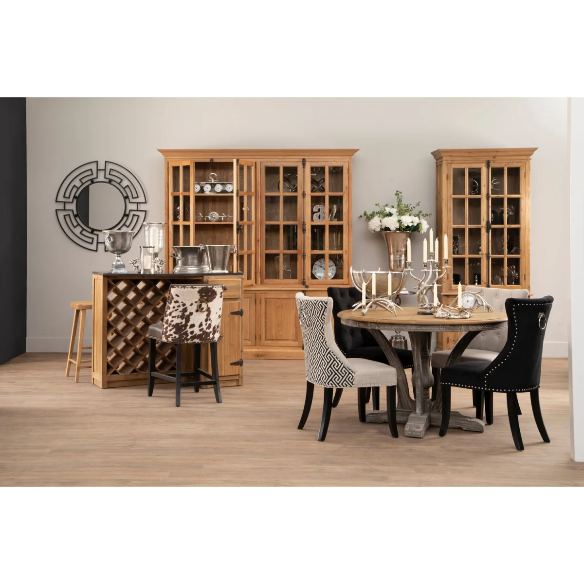 Lyon Natural Oak Wood Large Cabinet – image 4