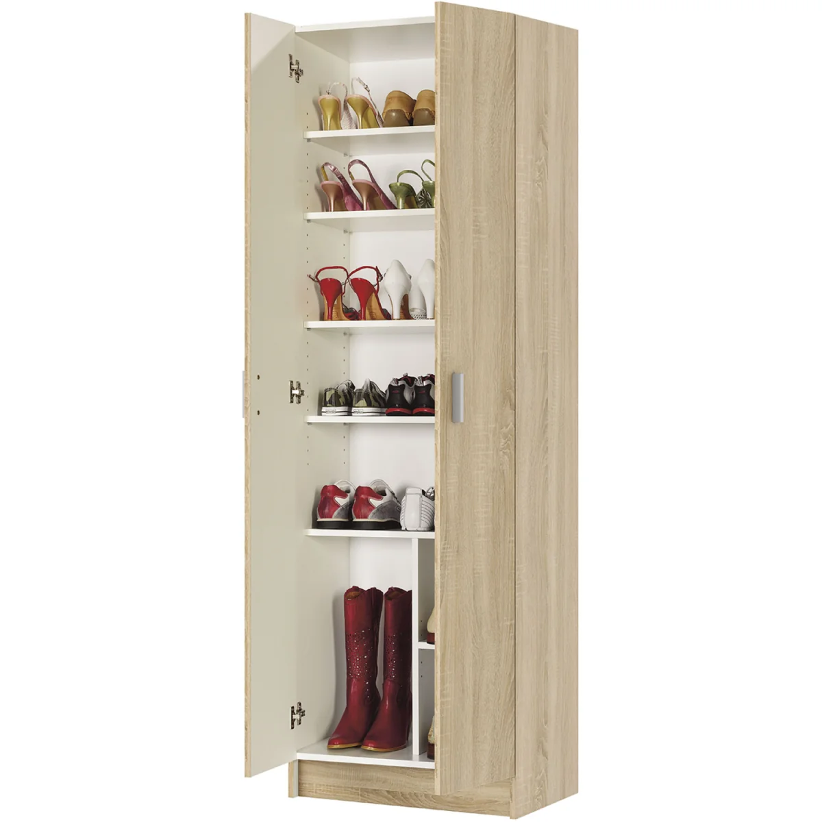 VITA 2 Door Shoe & Boot Cupboard - Oak – image 2