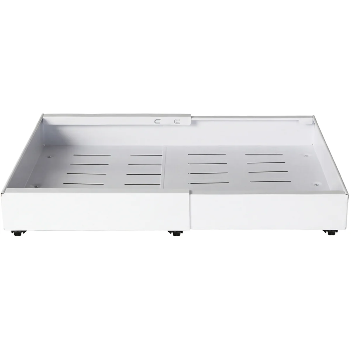 Pull Out Cabinet Organizer Adhesive 2 Pcs Expandable Storage Drawers - White – image 5