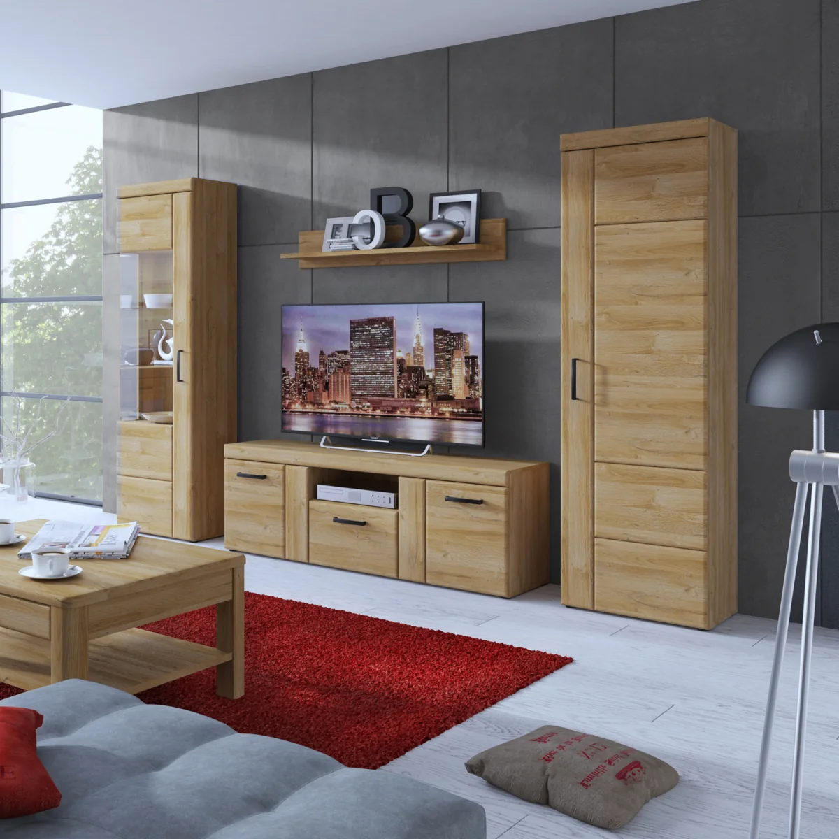 Cortina Tall Cupboard (RH) in Grandson Oak - Grandson Oak – image 2