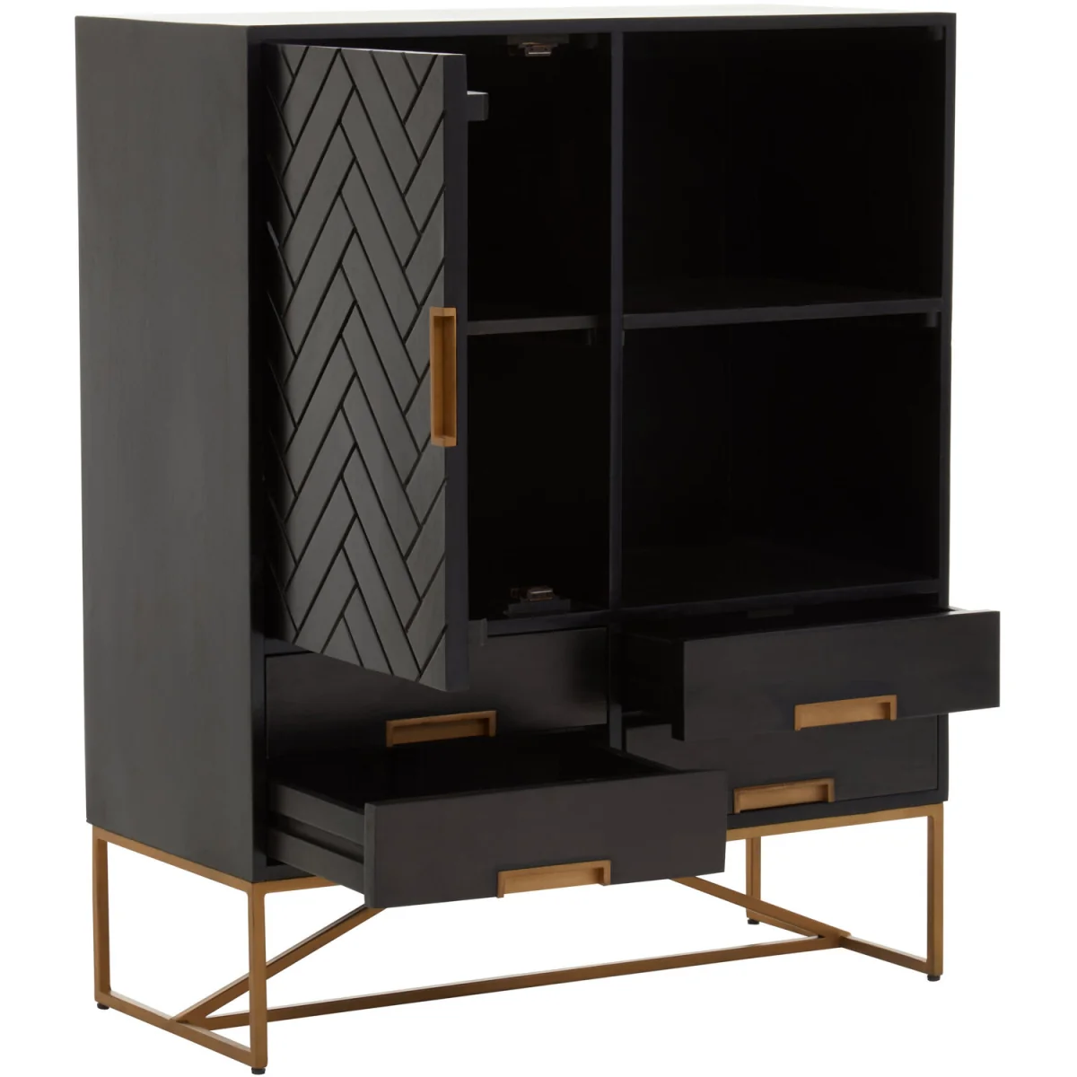 Kochi Black Mango Wood Cabinet – image 4