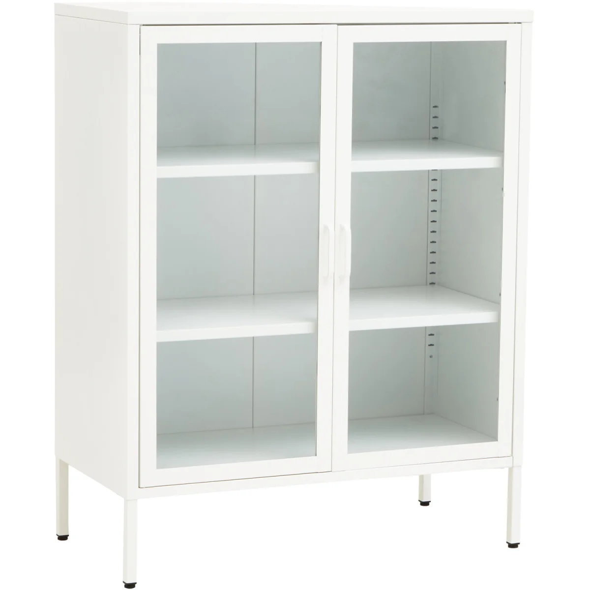 Acier Two Door White Metal Cabinet – image 4