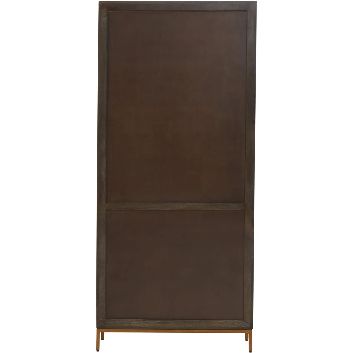 Patna Grey Finish Mango Wood Tall Cabinet - Grey – image 2