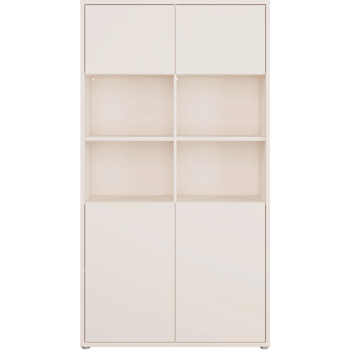 Alice Springs Wide Storage Cabinet 4 Doors Push-Open & 2 Central Shelves Sand - Sand – image 3