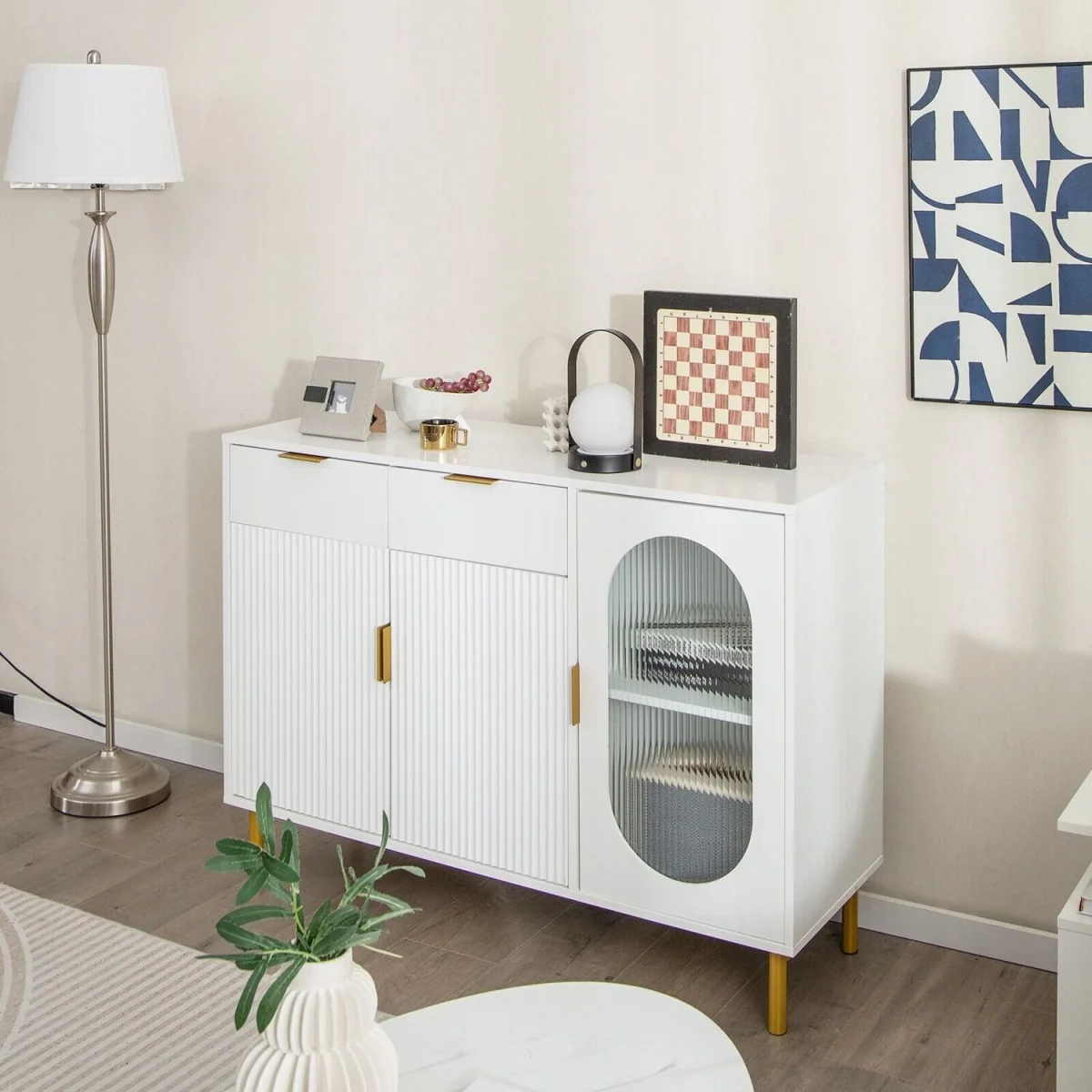 Kitchen Buffet Cabinet with Drawers – image 2