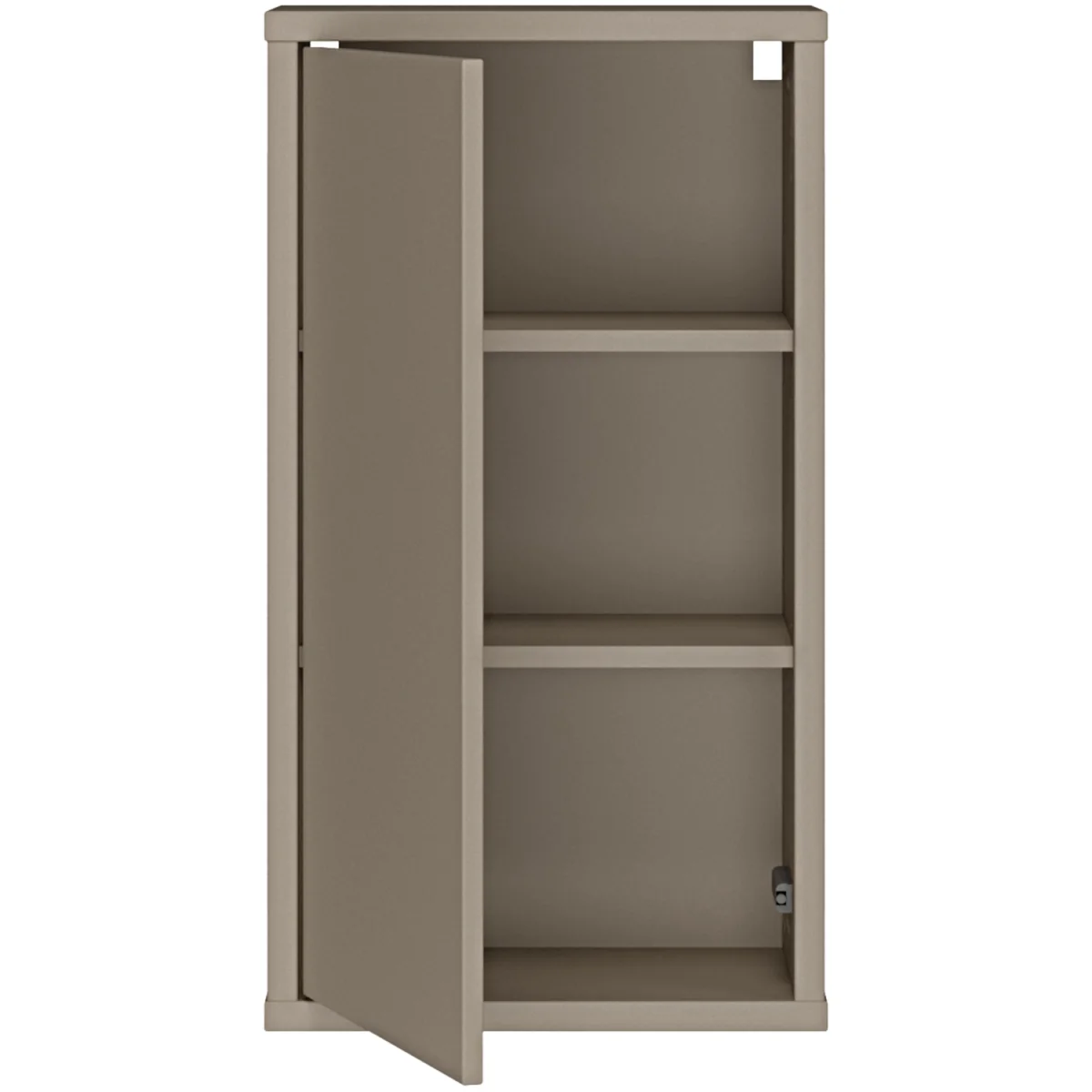 Alice Springs Hanging Storage Cabinet with 1 Door Push-Open in Taupe - Taupe – image 2