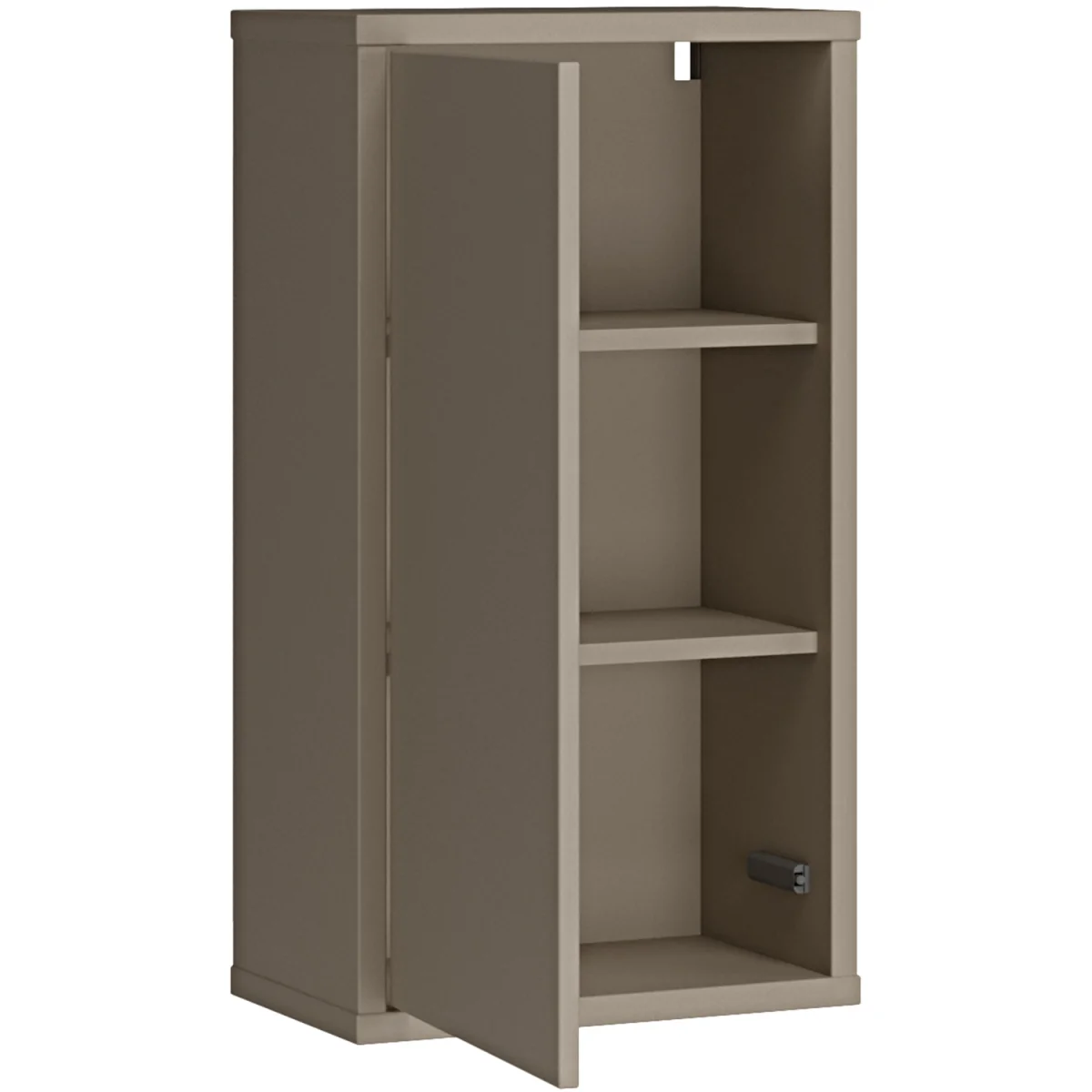 Alice Springs Hanging Storage Cabinet with 1 Door Push-Open in Taupe - Taupe – image 6