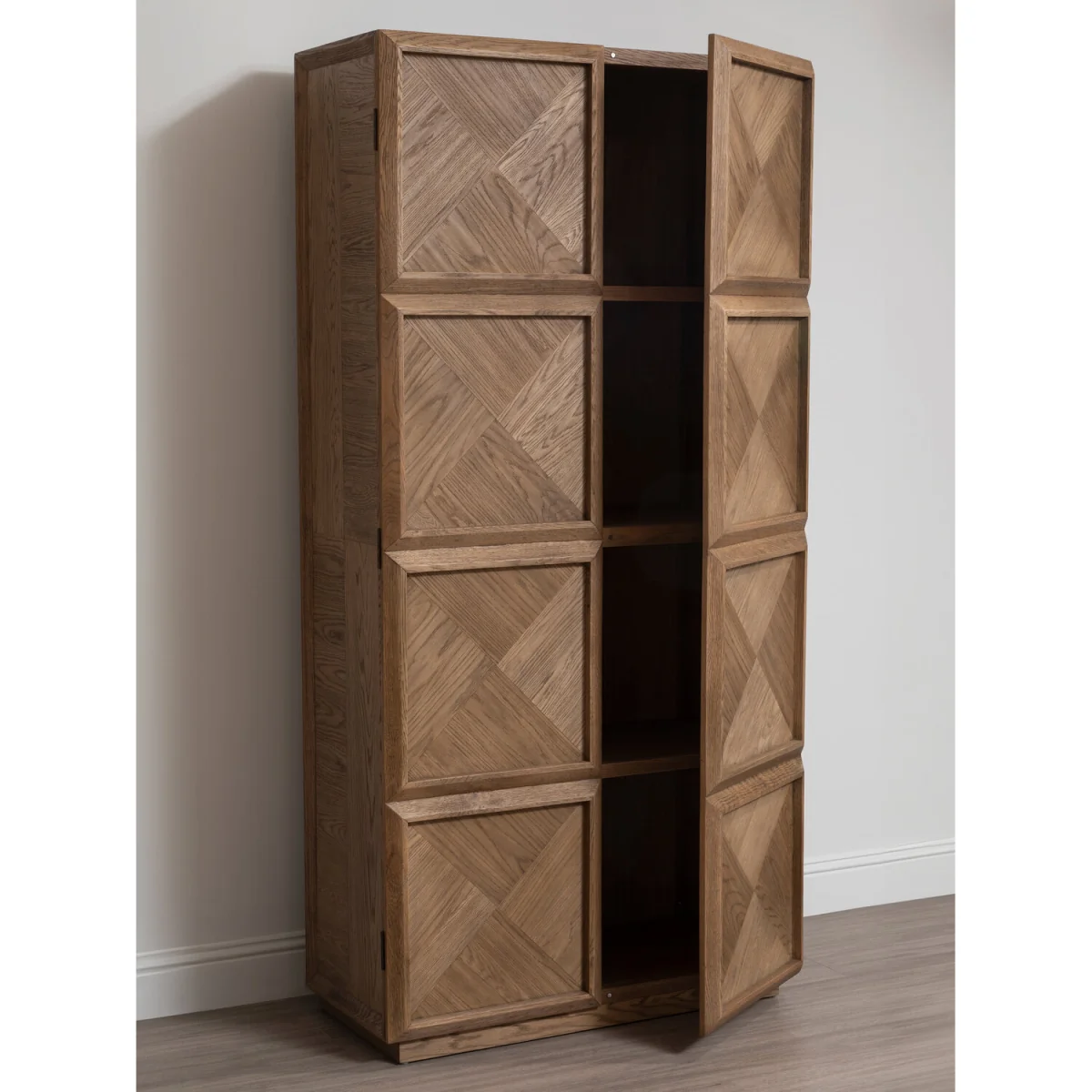Salvar Natural Oak Wood Tall Cabinet - Brown – image 2
