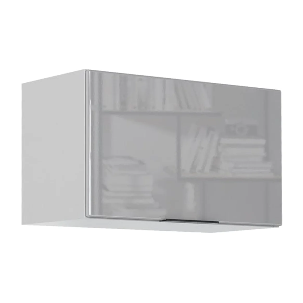 Impact Furniture STAR 6-unit kitchen cabinet set, 220cm, Light Dove Grey High Gloss. - Light Dove Grey High Gloss / Grey Matt – image 1